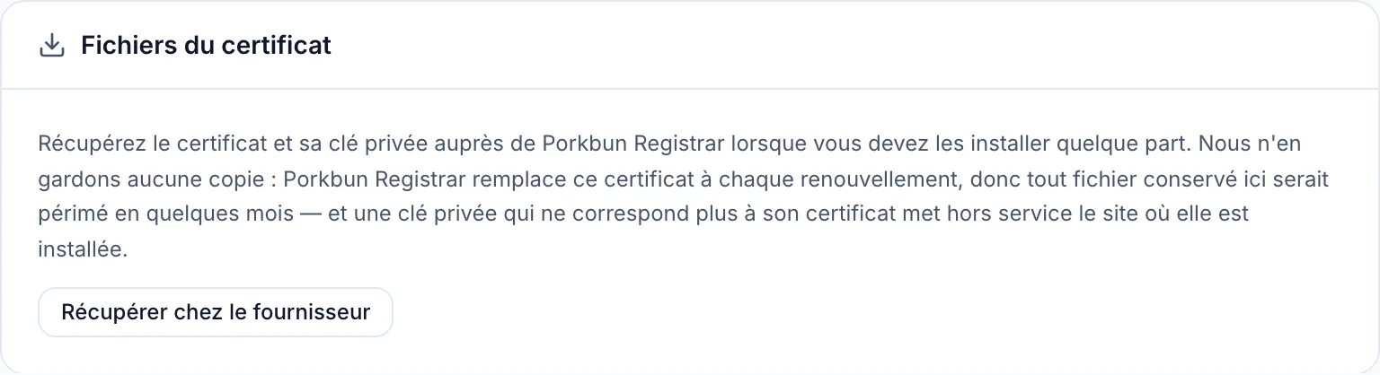 D'où viennent les certificats
