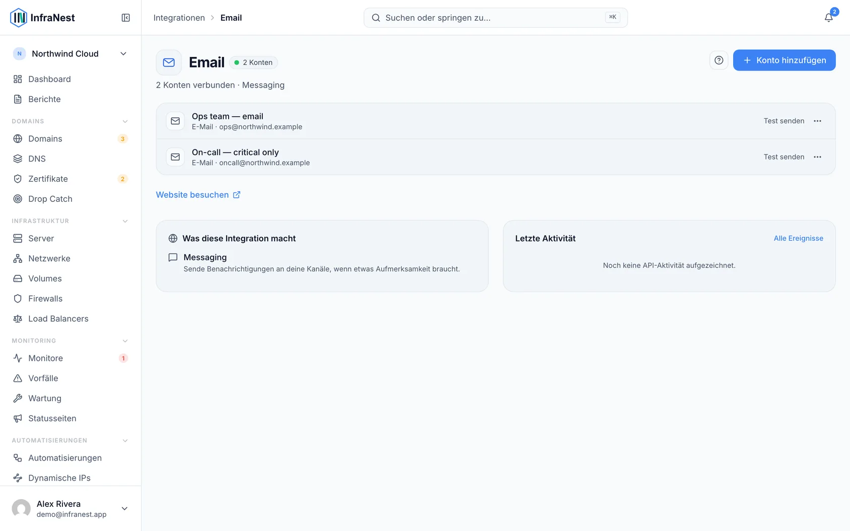 E-Mail verbinden