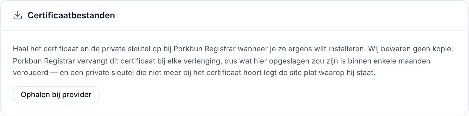 Waar certificaten vandaan komen