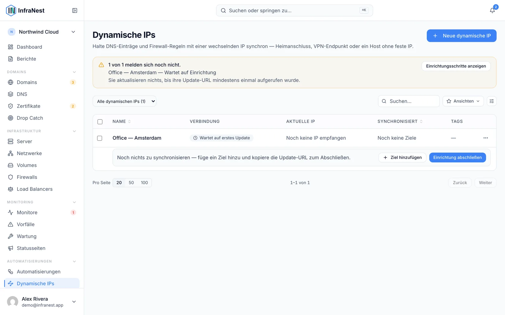 Über Dynamische IPs