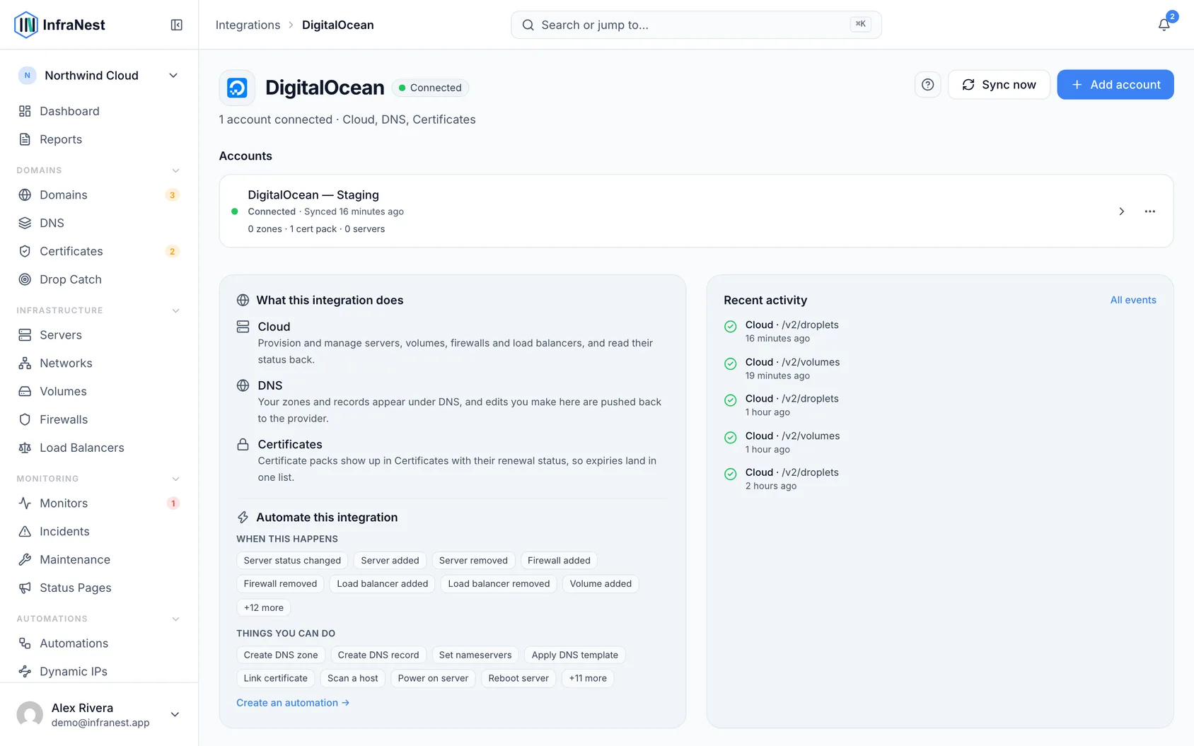 Connect DigitalOcean
