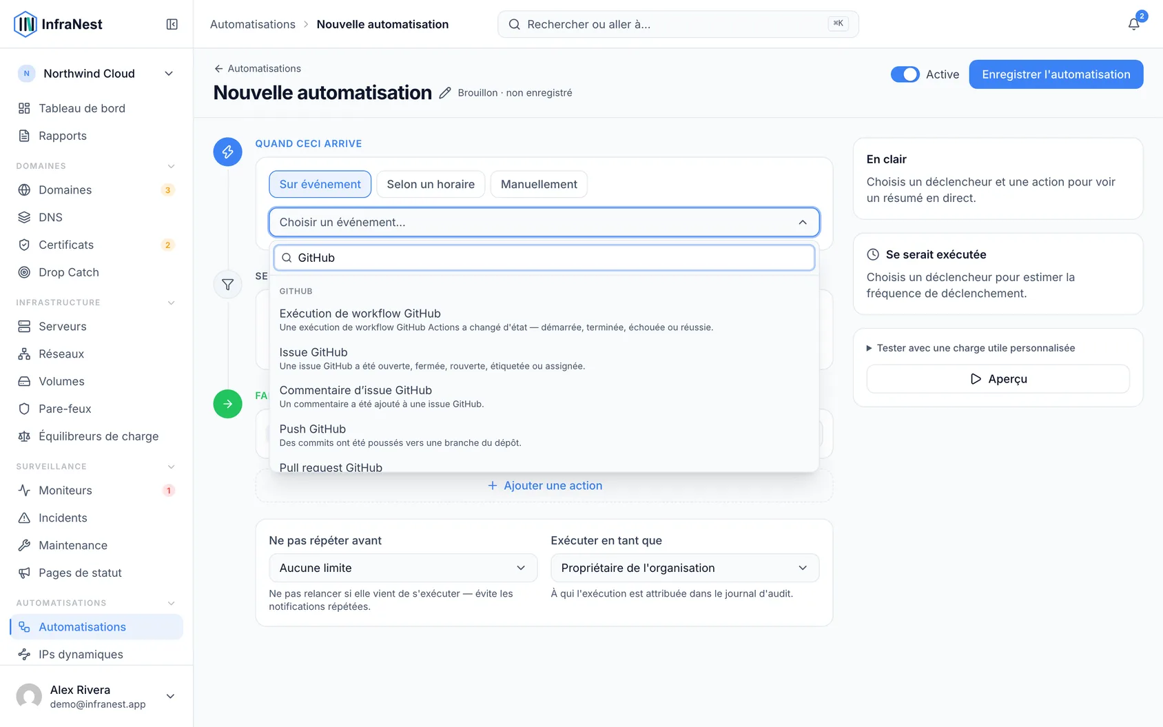 Automatiser avec GitHub