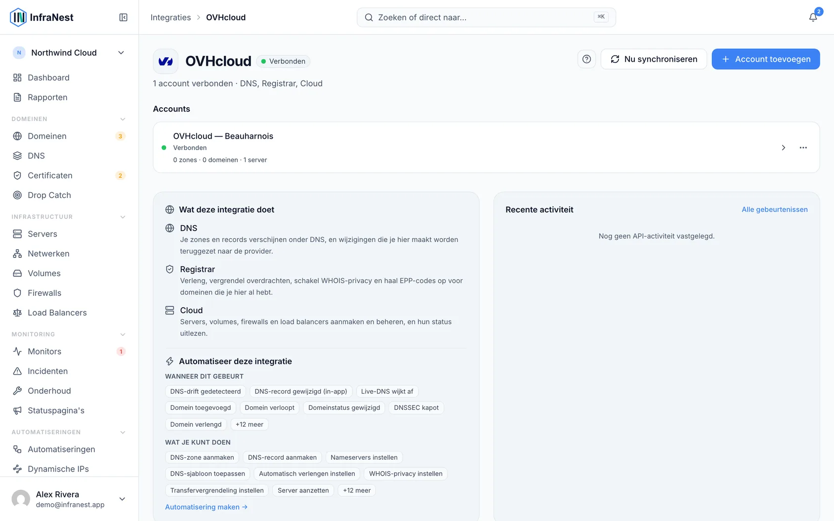 OVHcloud koppelen