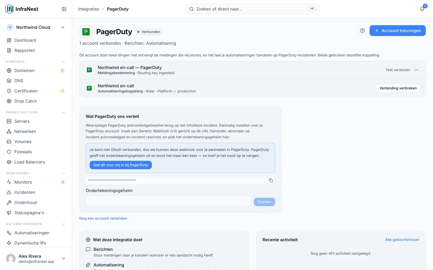 PagerDuty-tweerichtingssync instellen