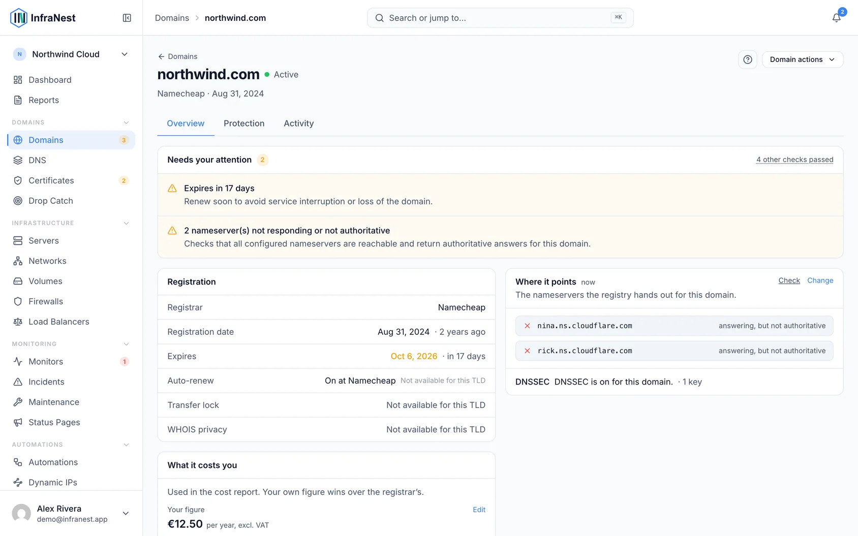 Keep a domain secure