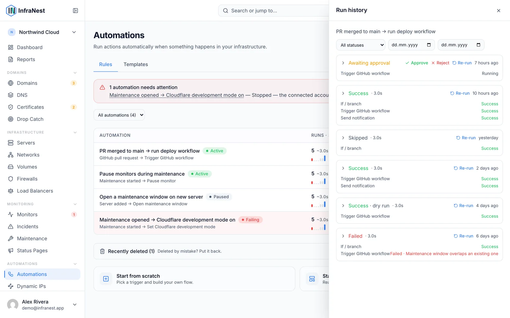 Check your automation runs