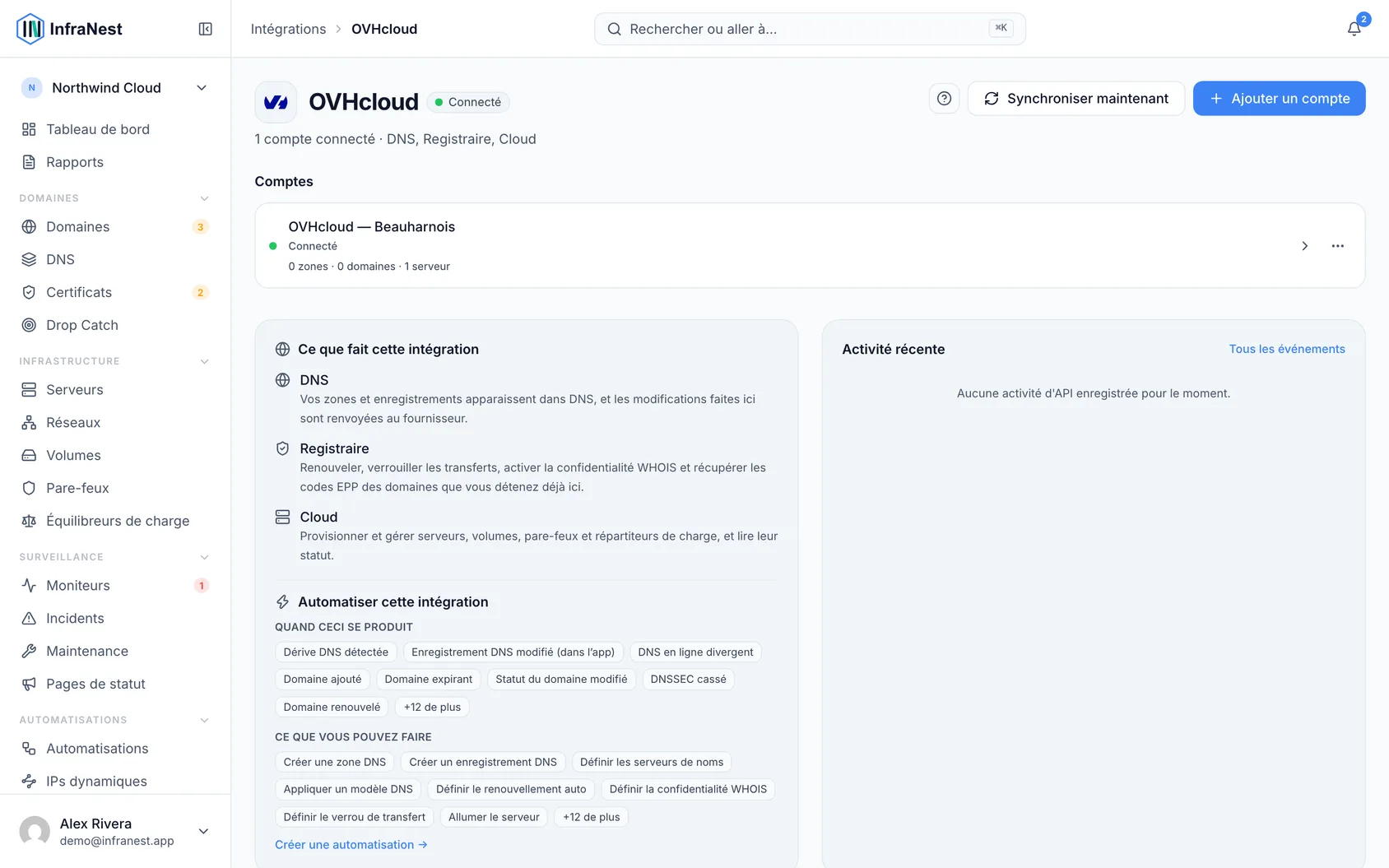 Connecter OVHcloud