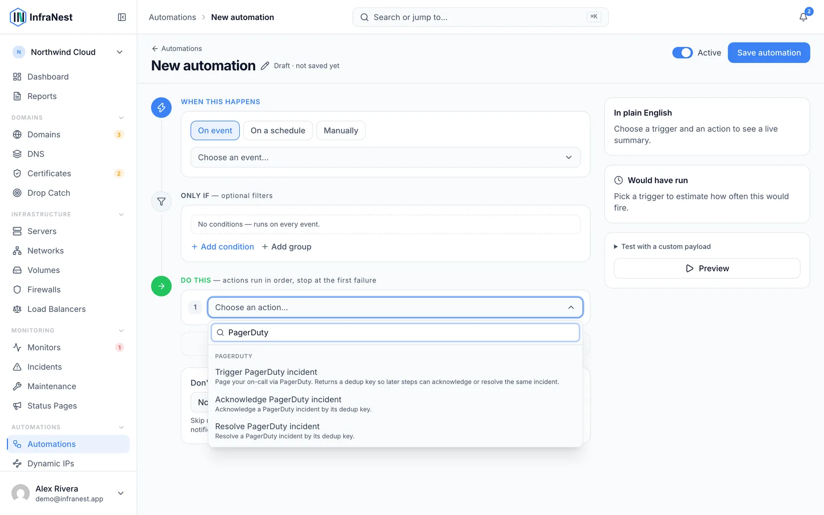 Automate with PagerDuty