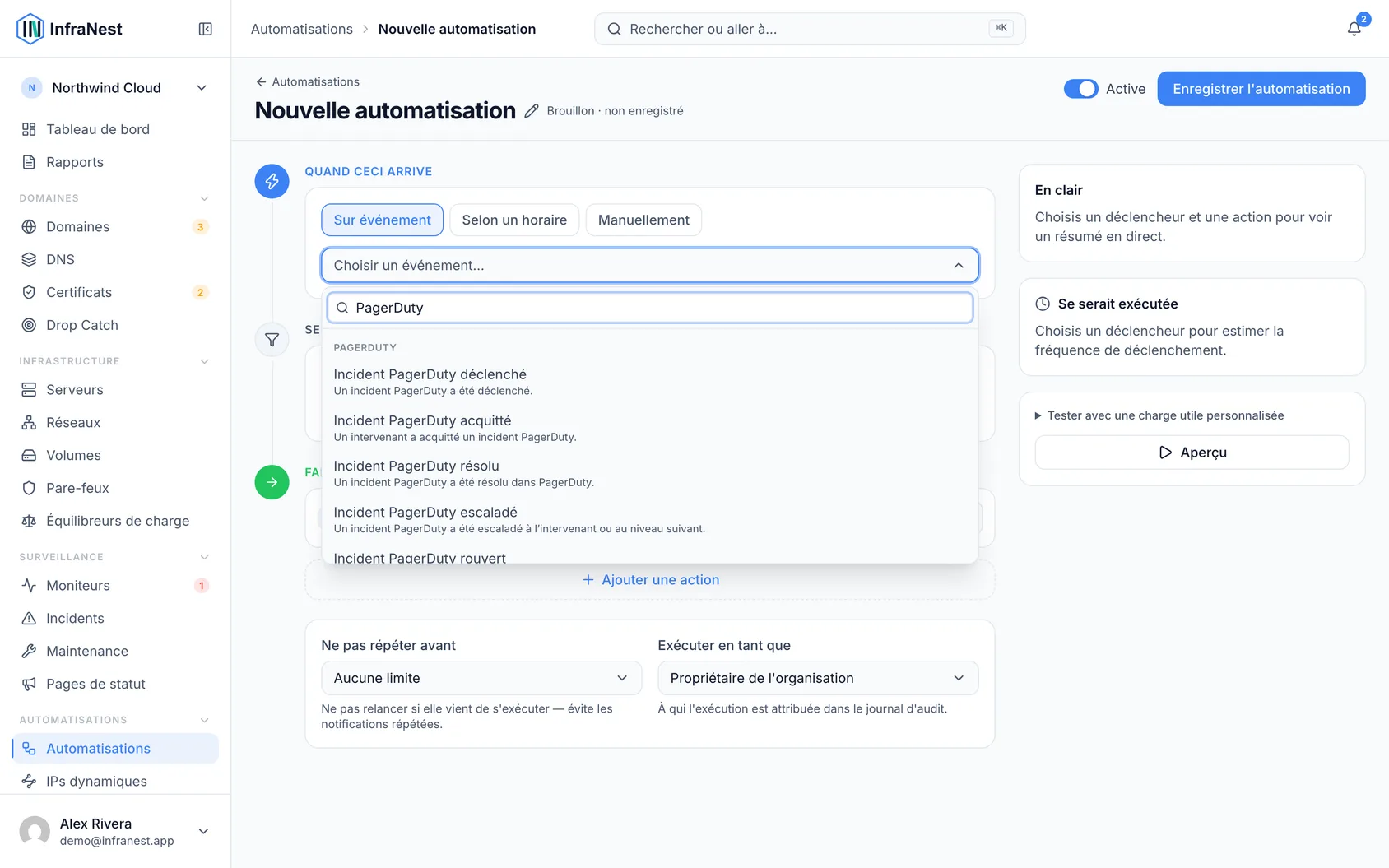 Automatiser avec PagerDuty
