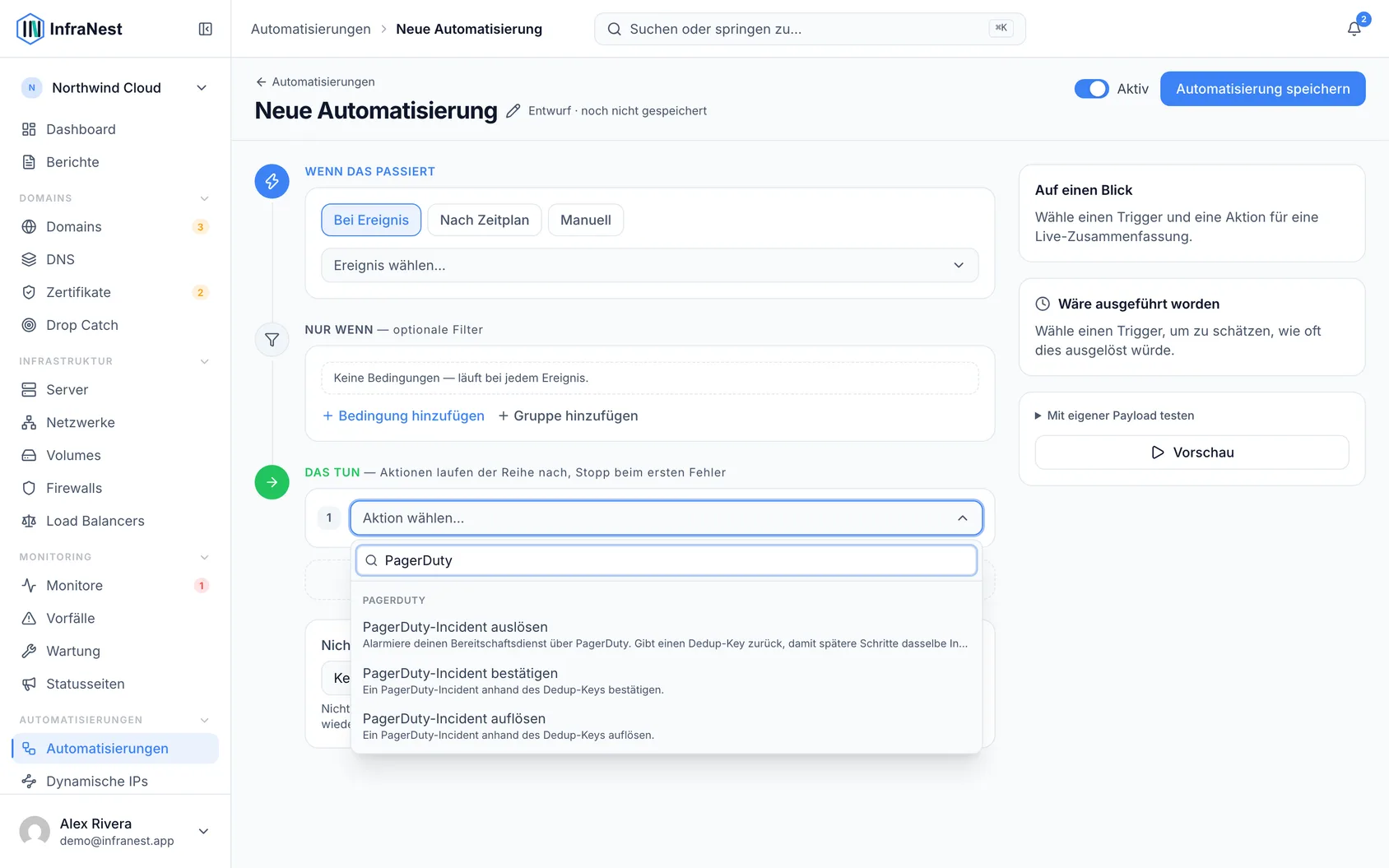 Automatisieren mit PagerDuty