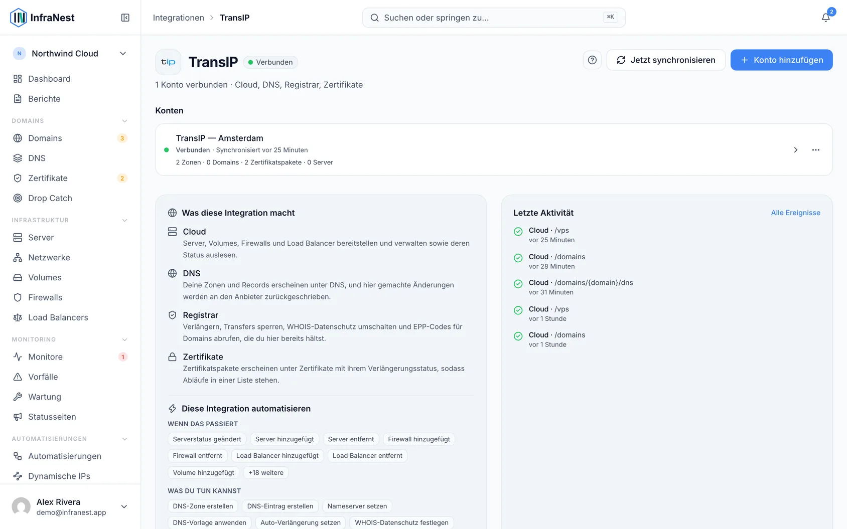TransIP verbinden
