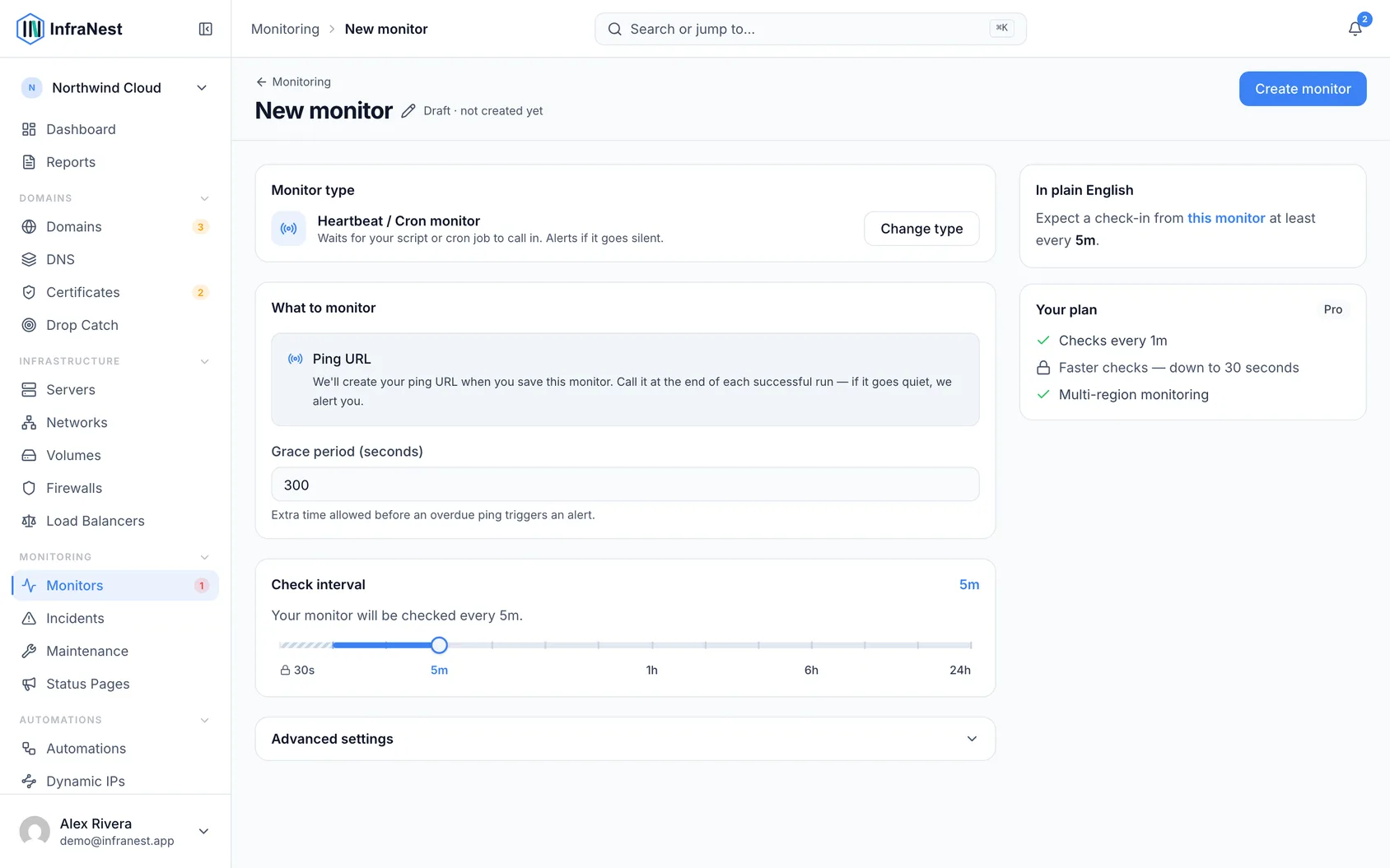 Monitor a cron job or script