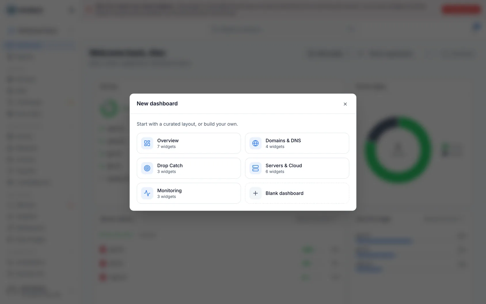 Create and customize a dashboard