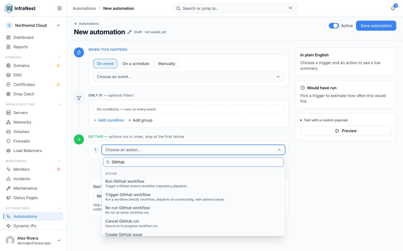 Automate with GitHub