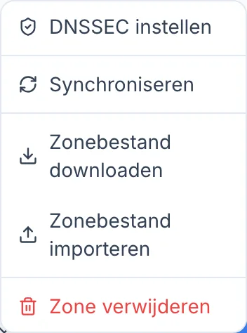 Een zonebestand downloaden