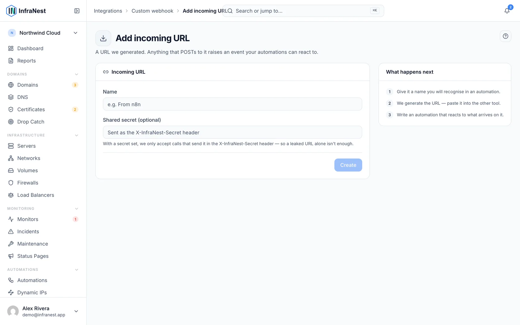 Incoming endpoints and outgoing webhooks (2)
