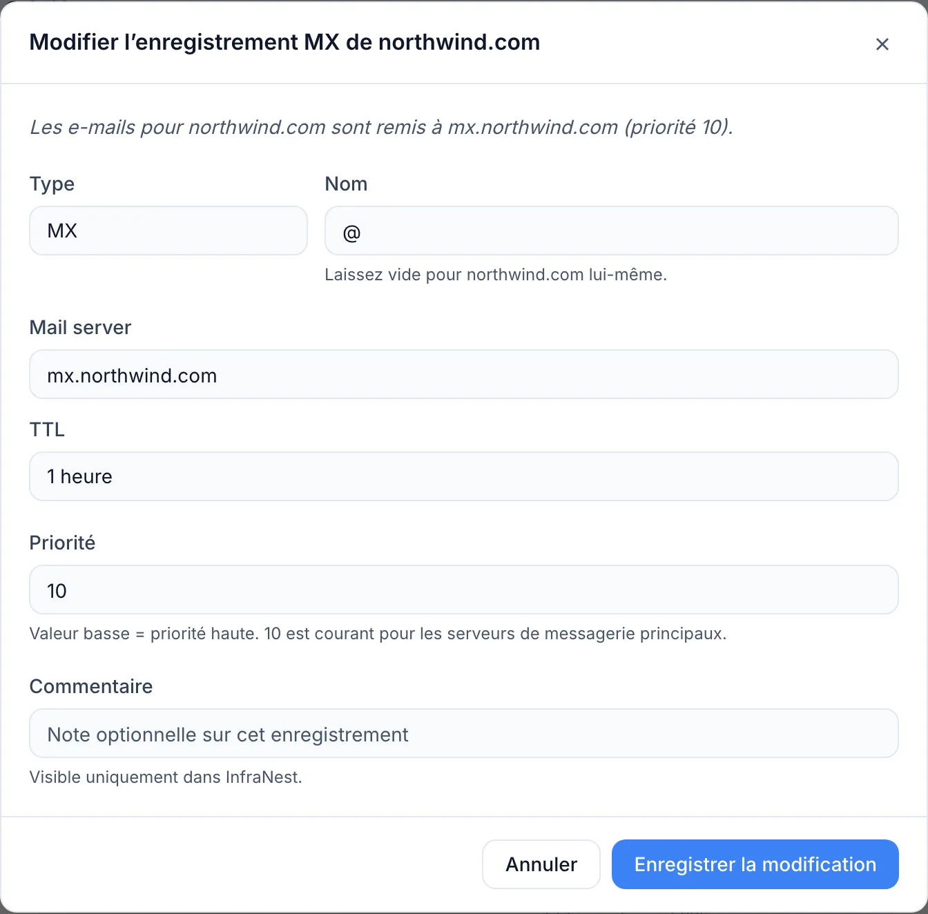 Ma modification DNS n'apparaît pas encore