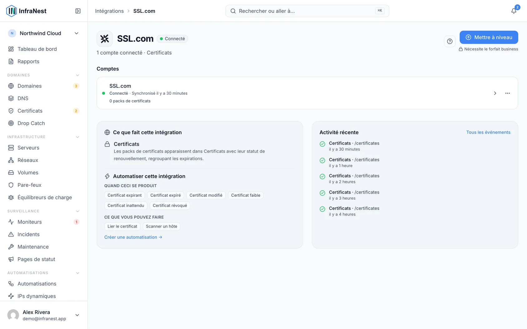 Connecter SSL.com