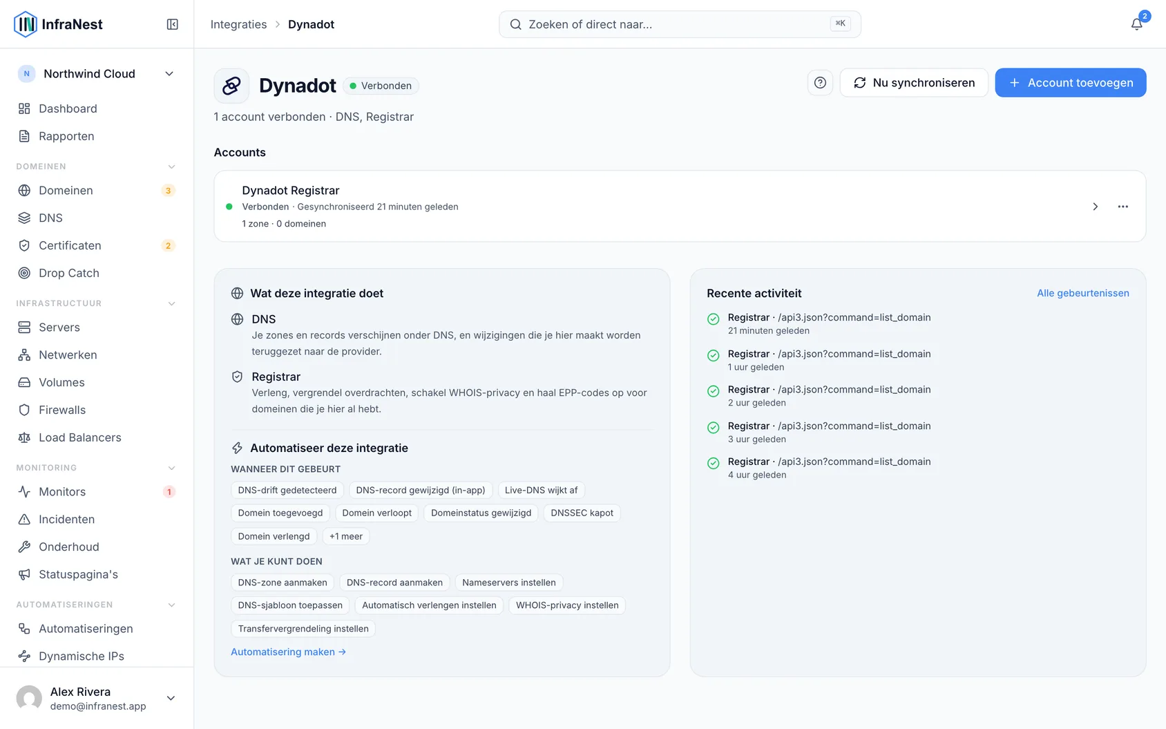 Dynadot verbinden