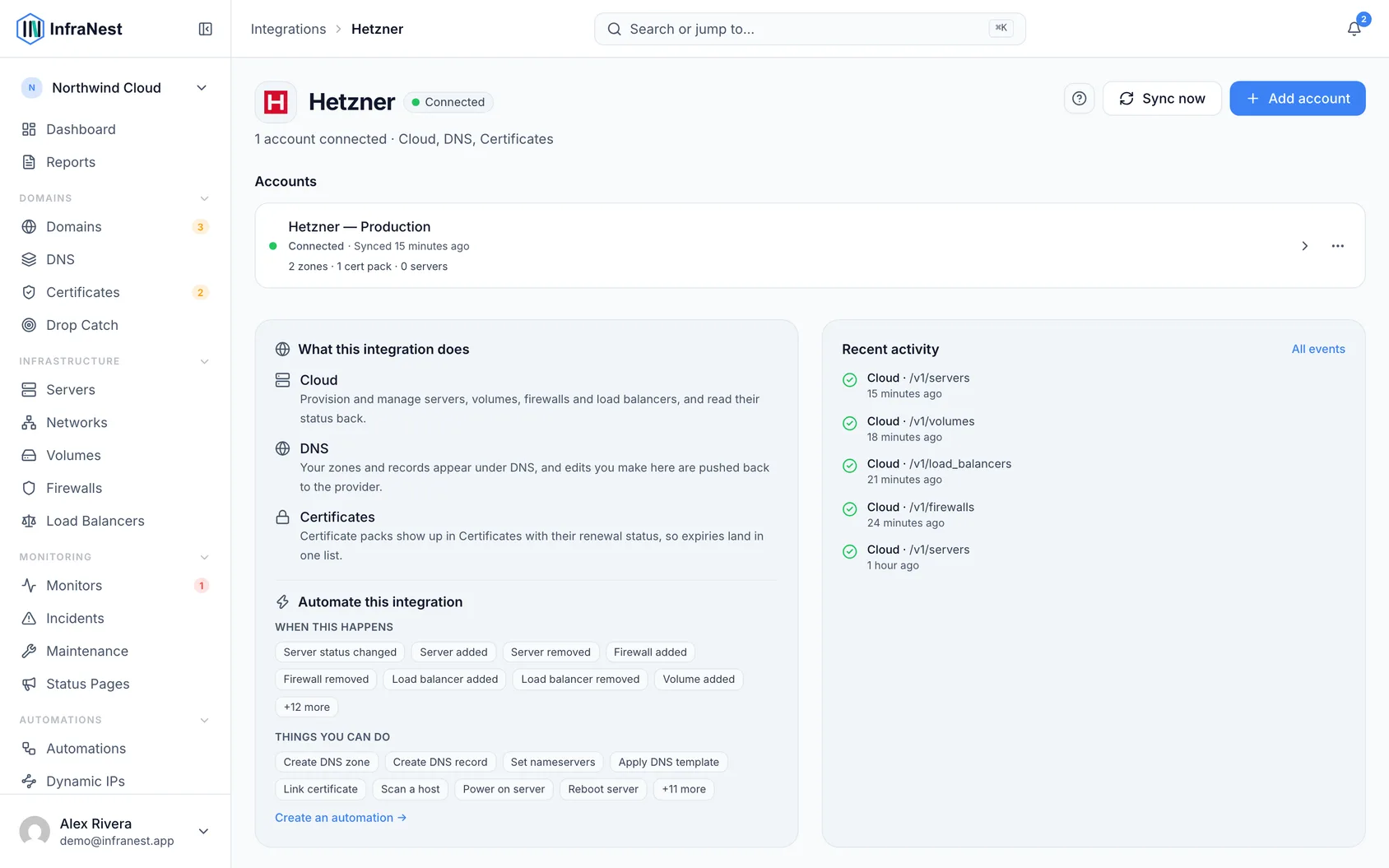 Connect Hetzner