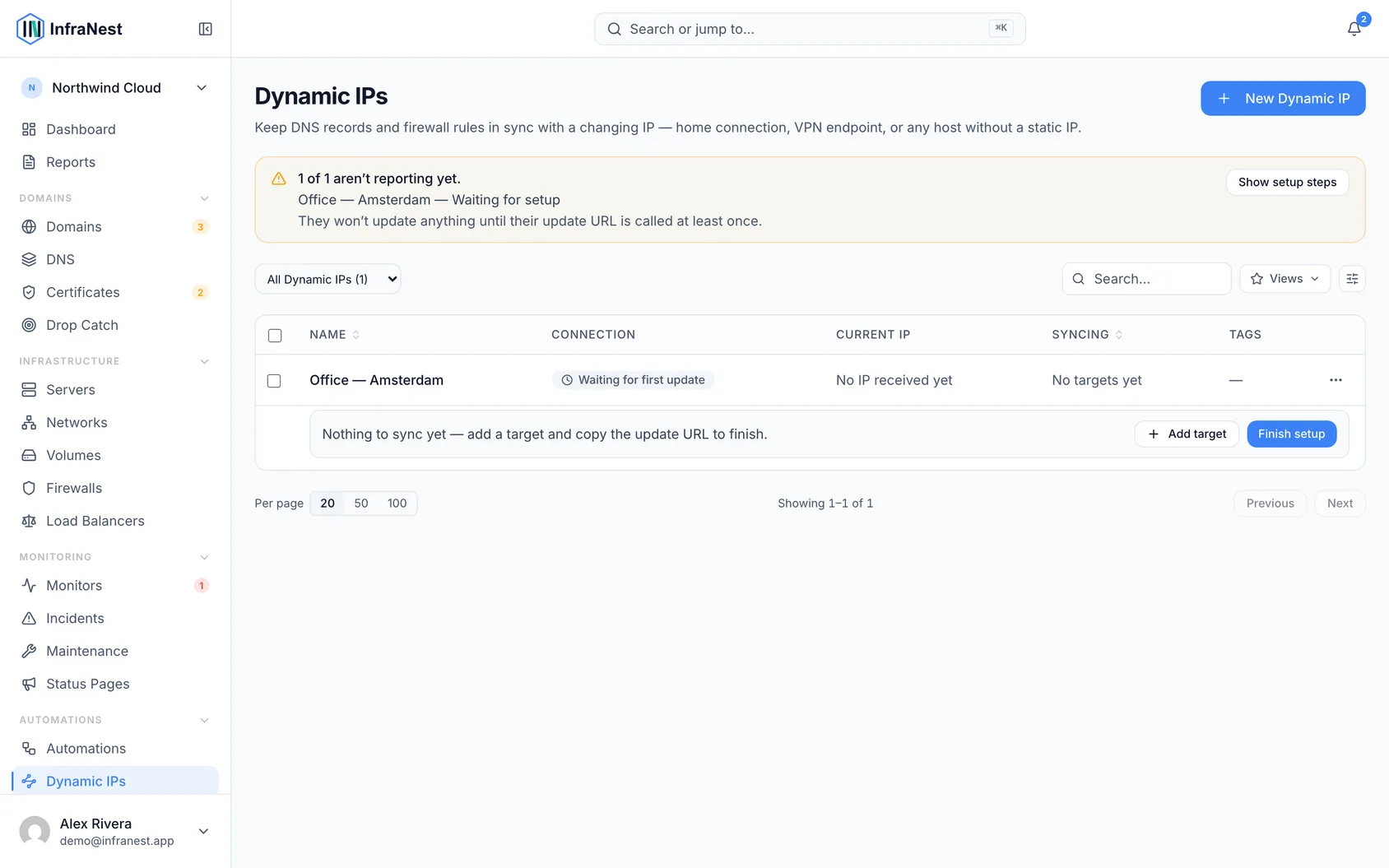 About Dynamic IP