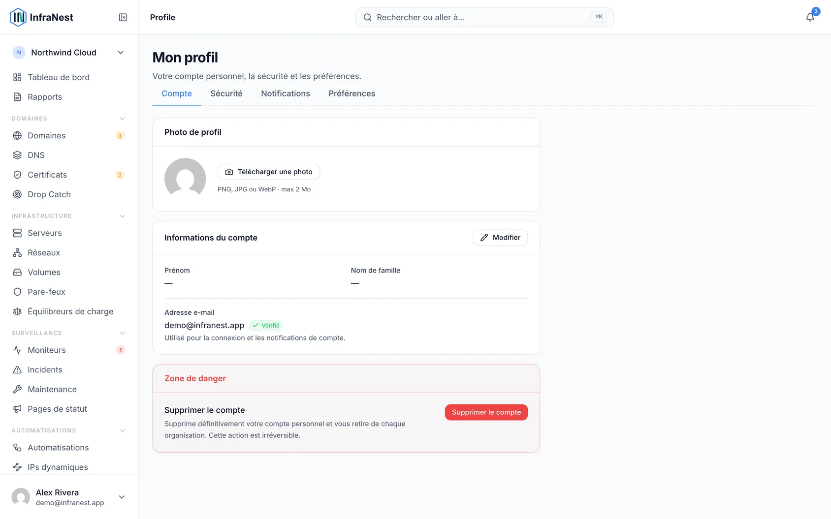 Votre compte et votre connexion