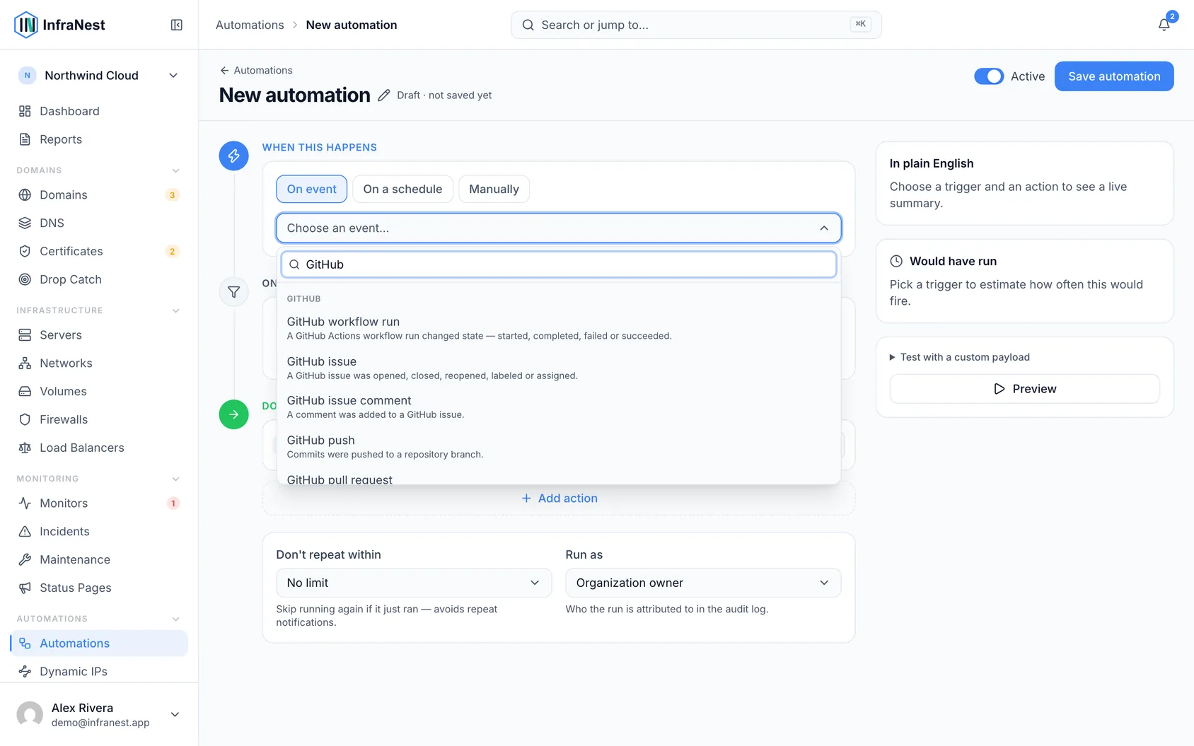 Automate with GitHub
