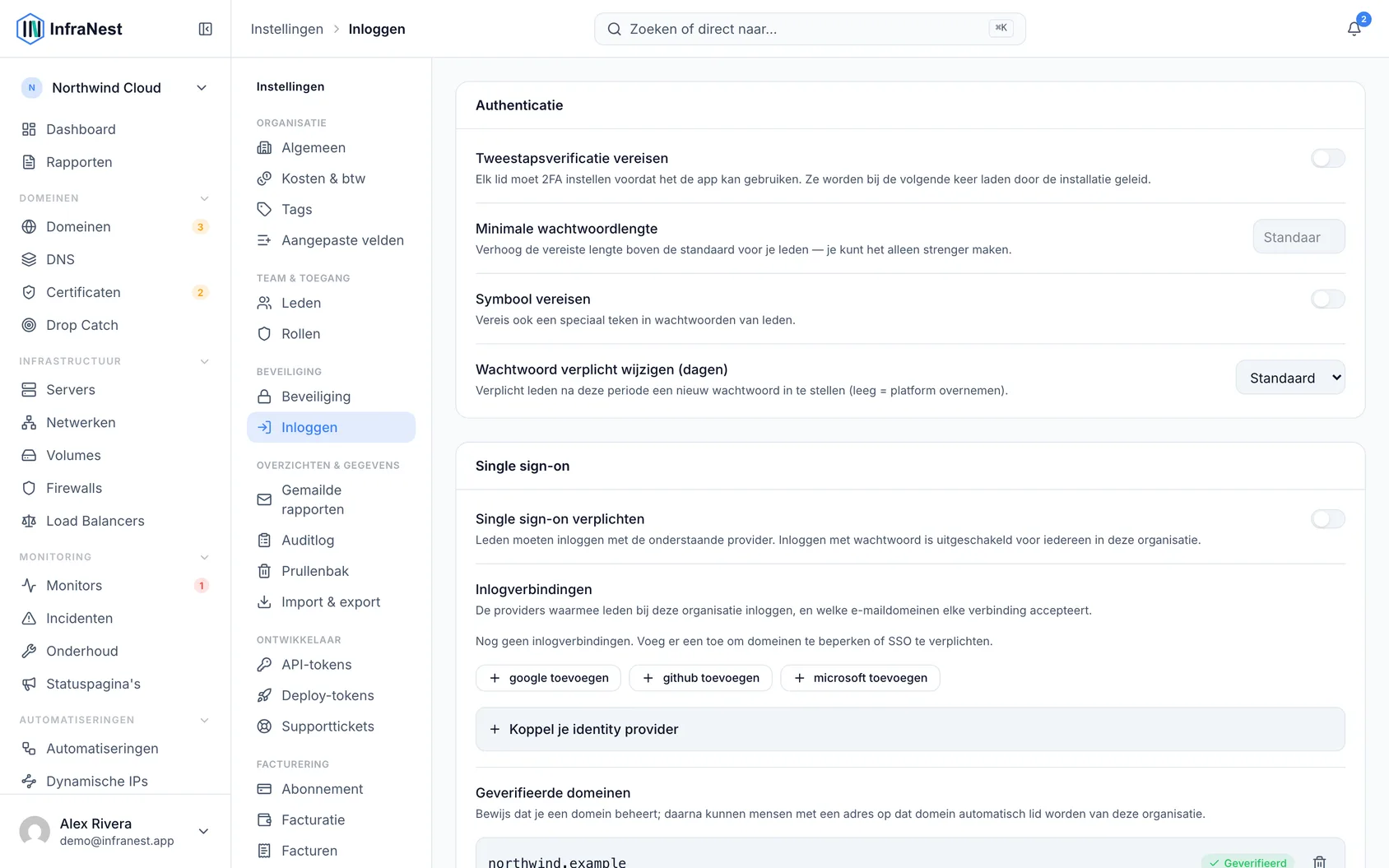 Je eigen identity provider koppelen (Okta, Entra ID, Google Workspace)