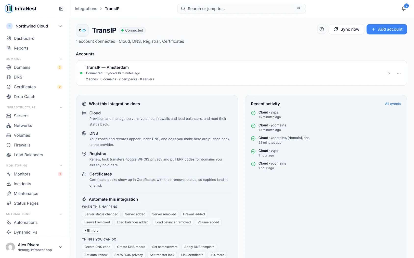 Connect TransIP