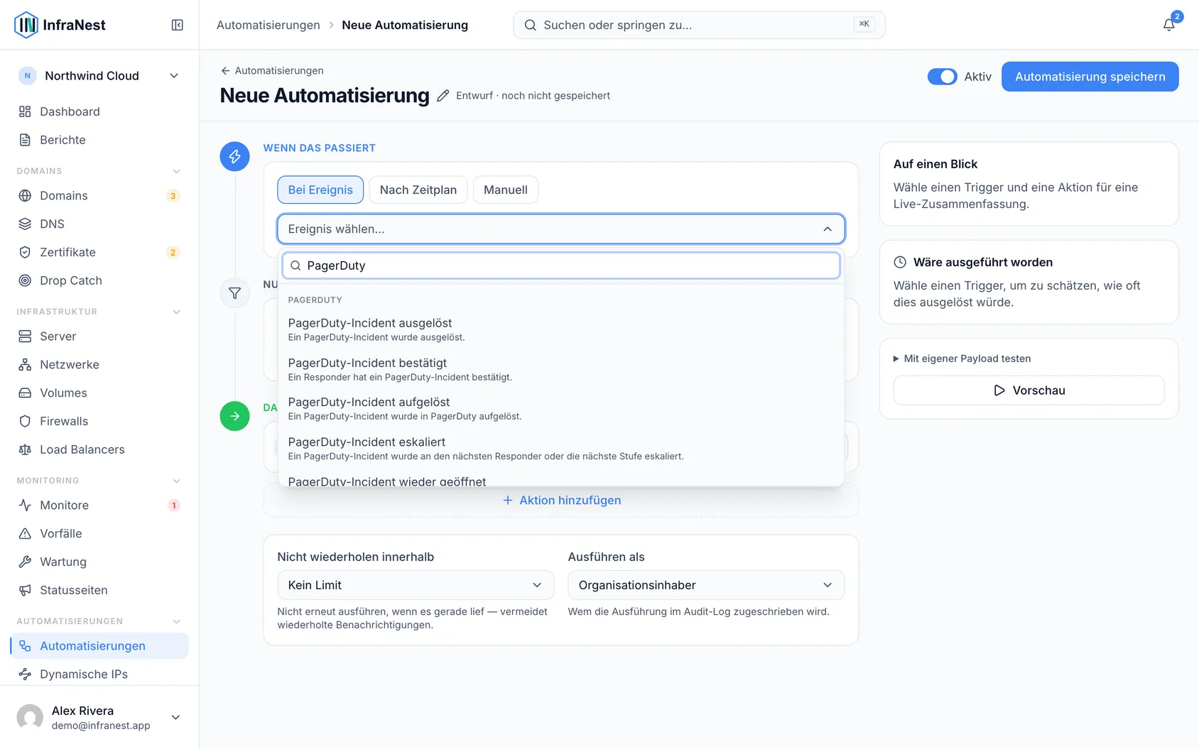 Automatisieren mit PagerDuty