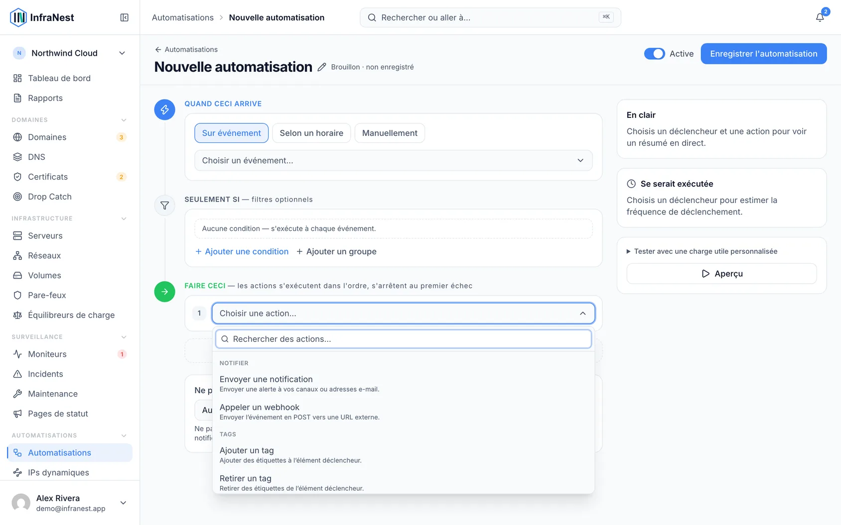 Piloter les serveurs depuis les automatisations
