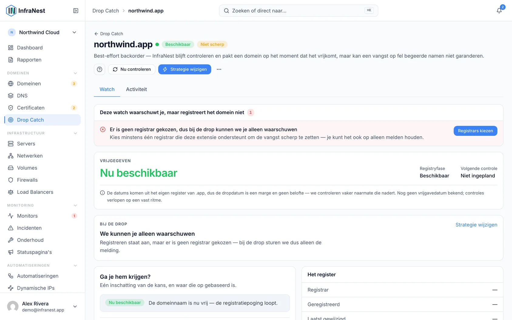 De drop-catch-scores begrijpen