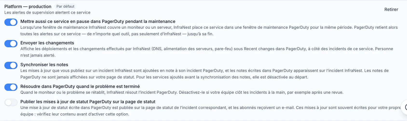 Choisir comment PagerDuty est alerté