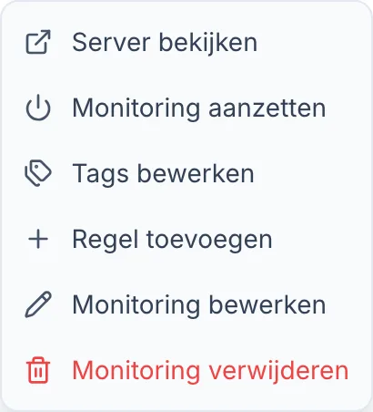 Monitoring inschakelen voor een server