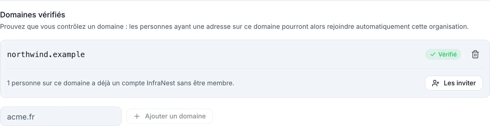 Vérifier un domaine e-mail