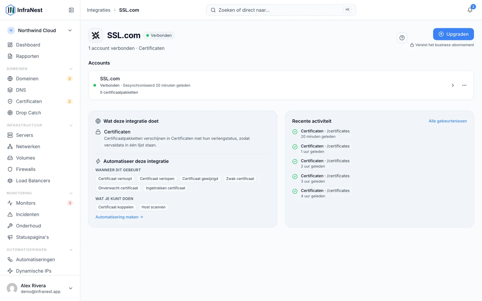 SSL.com koppelen