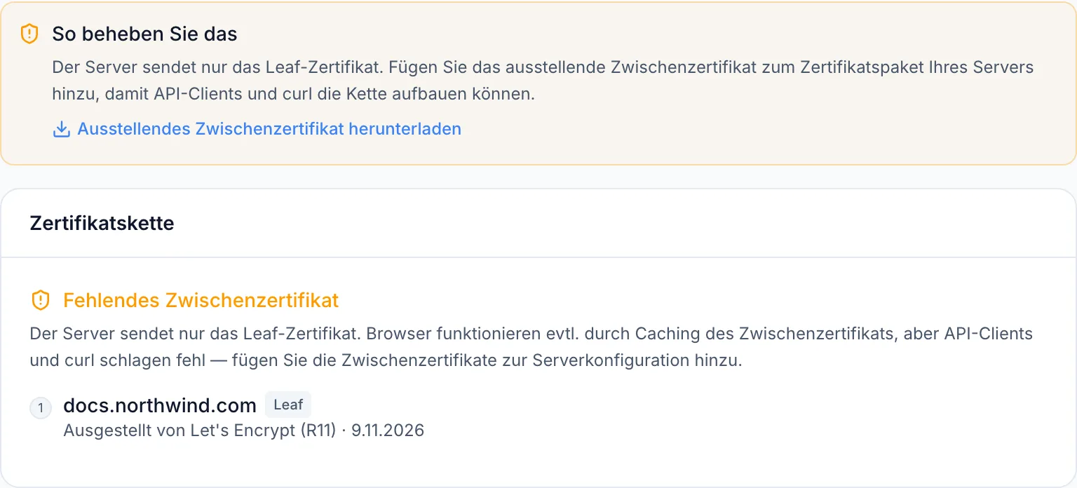 Zertifikatszustand