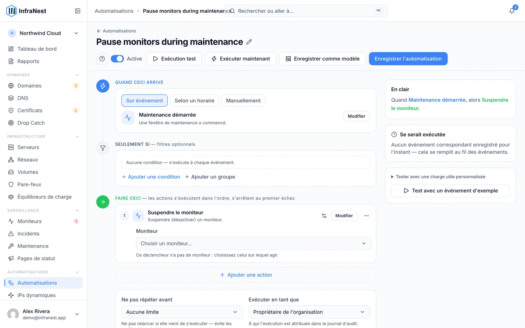Exemples d'automatisation