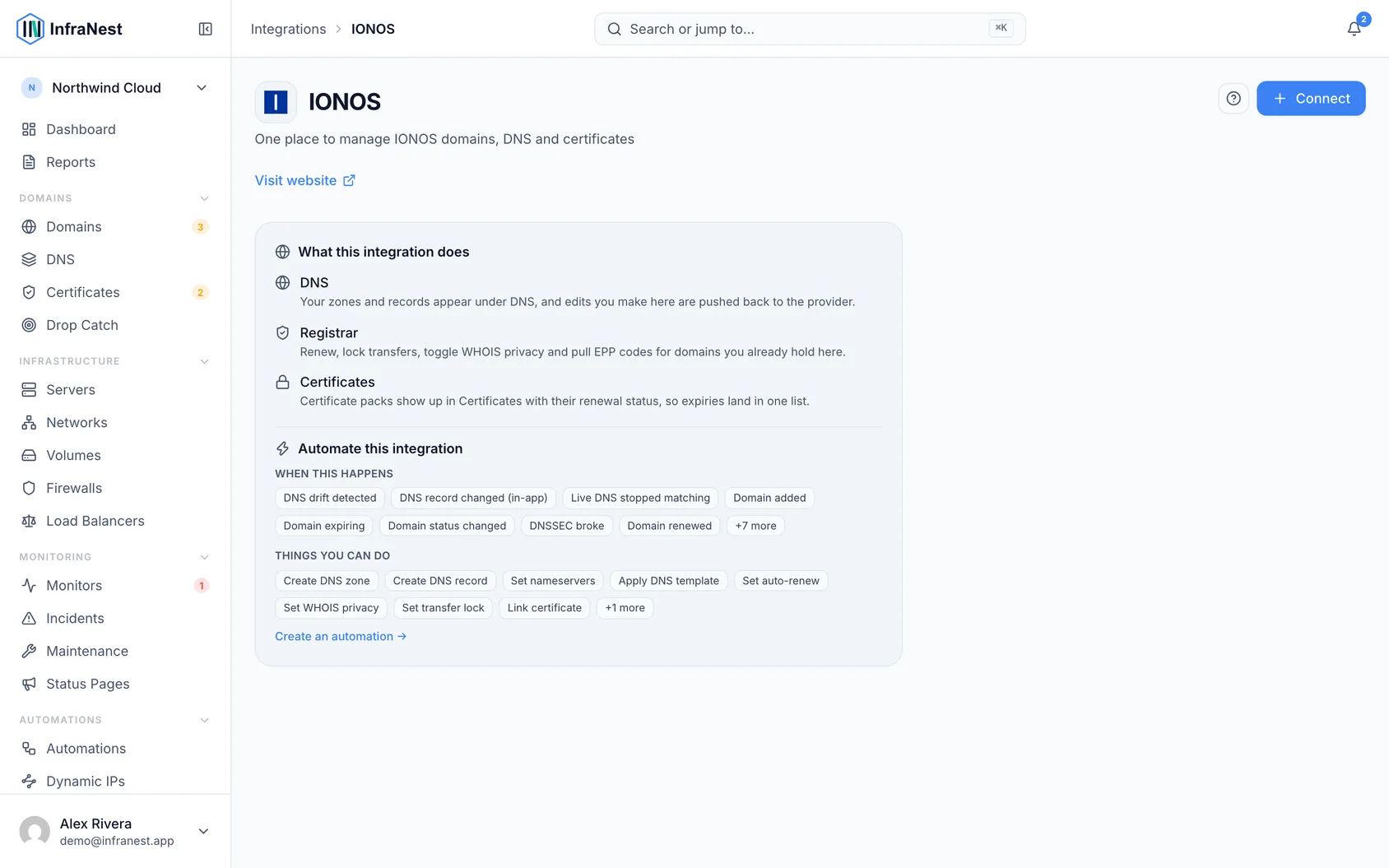 Connect IONOS