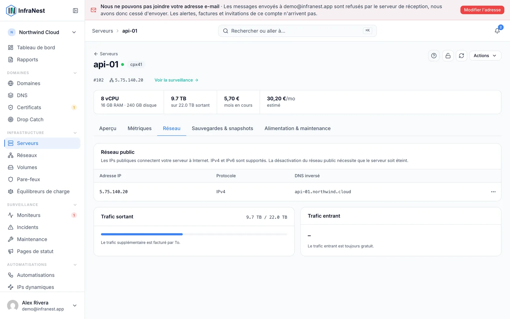 Configurer le DNS inversé (PTR)