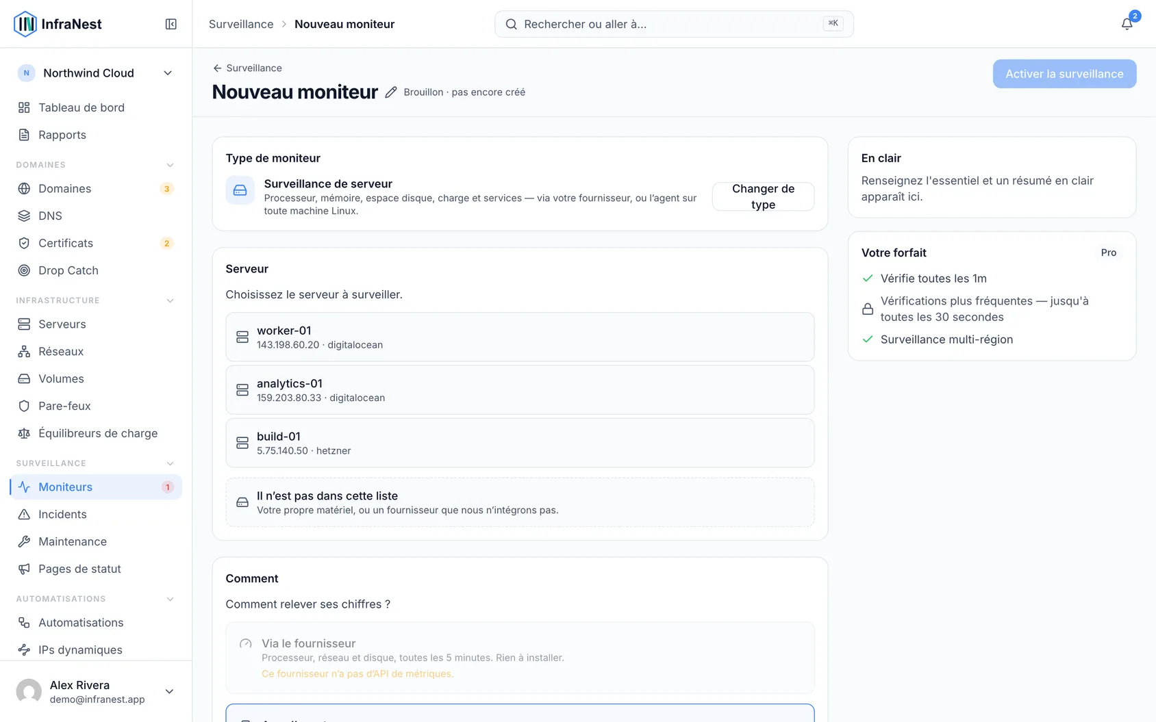 Ajouter un serveur que vous possédez déjà