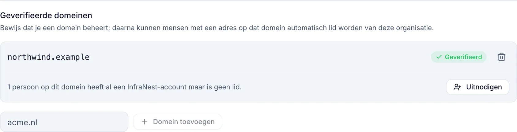 Een e-maildomein verifiëren