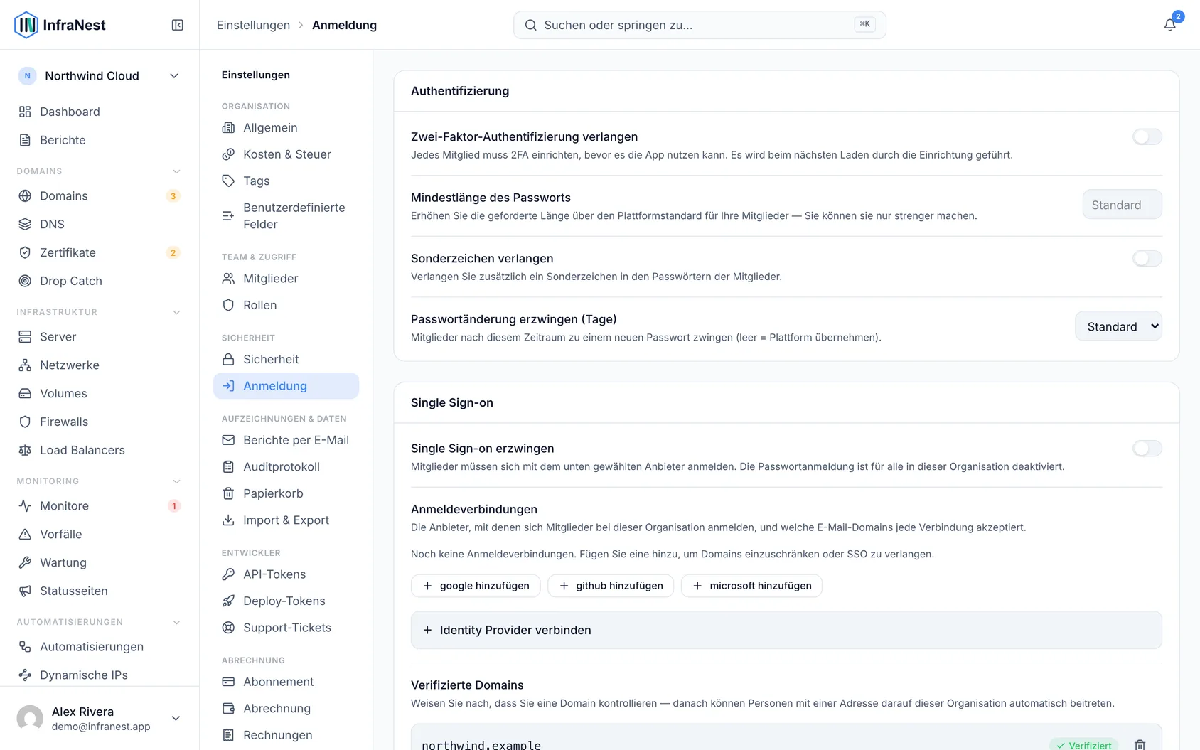 Eigenen Identity Provider verbinden (Okta, Entra ID, Google Workspace)