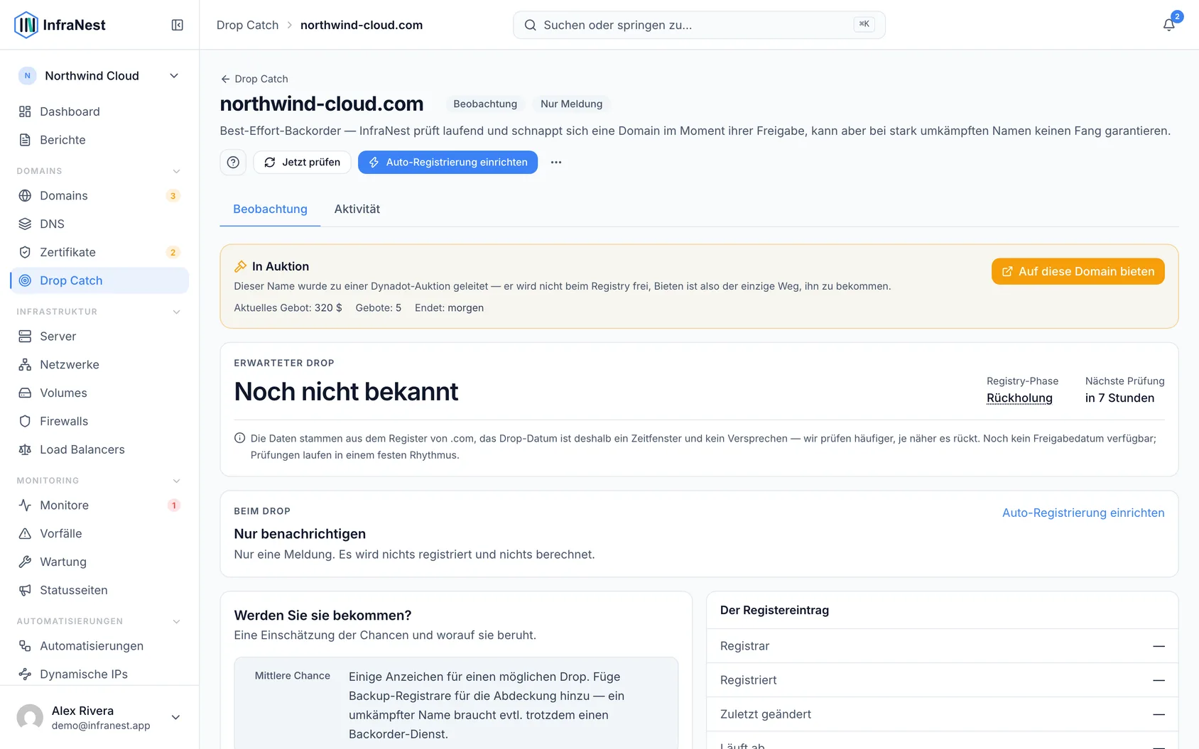Verschaffen Sie sich die besten Chancen, einen Namen zu fangen