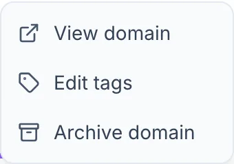 Archive a domain you no longer own
